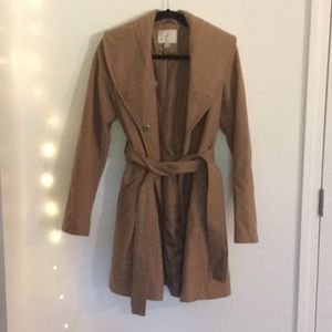 Tan dress coat/trench